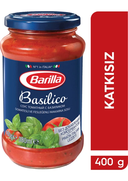 Basilico Domates Fesleğenli Makarna Sosu 400 gr