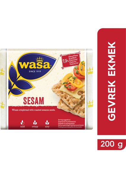 Susamlı Gevrek Ekmek / Crispbread Sesam