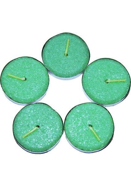 Tea Lights Yeşil Mum 5Ad