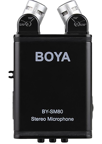 BY-SM80 Profesyonel Stereo Kamera Mikrofonu fırsatları
