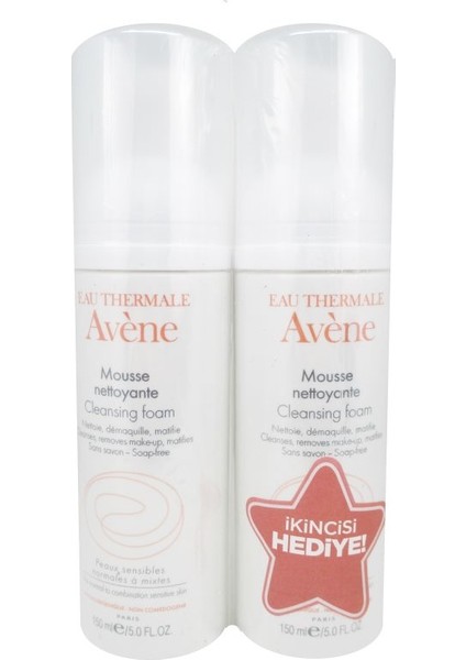 Mousse Nettoyante Yüz Temizleme Köpüğü 2 Adet x 150 ml