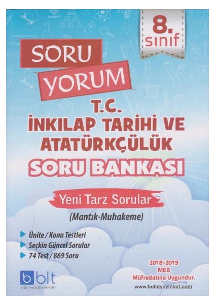 Eğitim 8. Sınıf Soru Yorum T.C. İnkılap Tarihi ve Atatürkçülük Soru Bankası