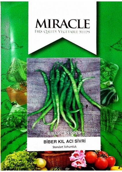 Miracle Tohum Miracle Acı Sivri Kıl Biber Tohumu (10 gram)