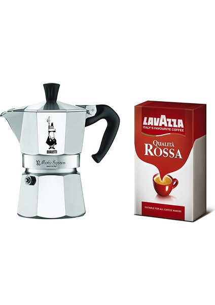 Moka Pot Express 4 Cup Tanışma Seti