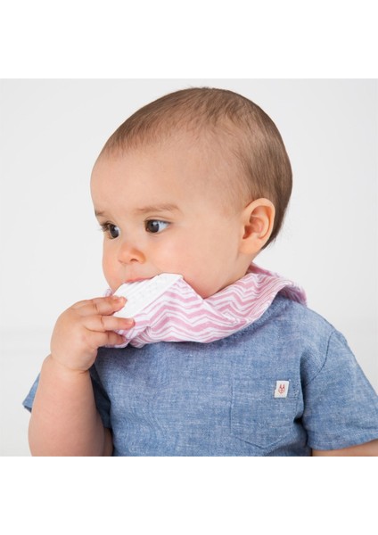 604 Muslin Neckerchew Rosy Days