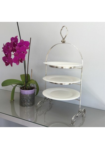 Üç Katlı Yuvarlak Servis Standı fırsatları