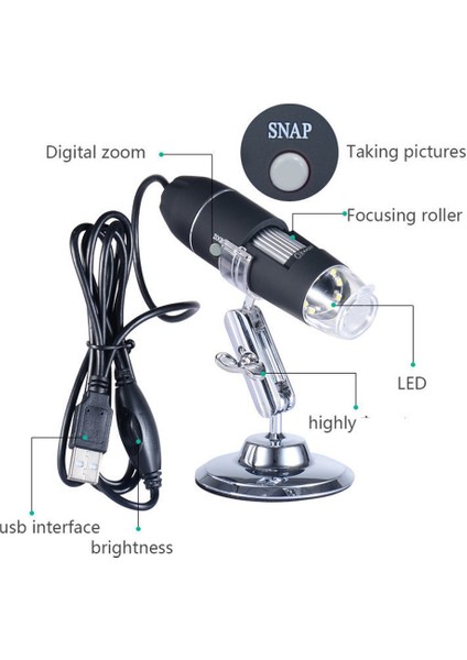 Dijital Mikroskop 1000X USB HD Cmos 8 Led Digital Microscobe fiyatları