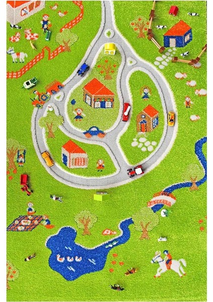 Halı Çiftlik Çocuk Odası Halısı - 100x150 cm