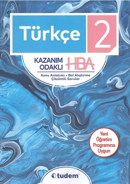 Tudem Yayınları 2. Sınıf Türkçe Kazanım Odaklı HBA Konu Anlatımı Çözümlü Sorular Yeni 2019