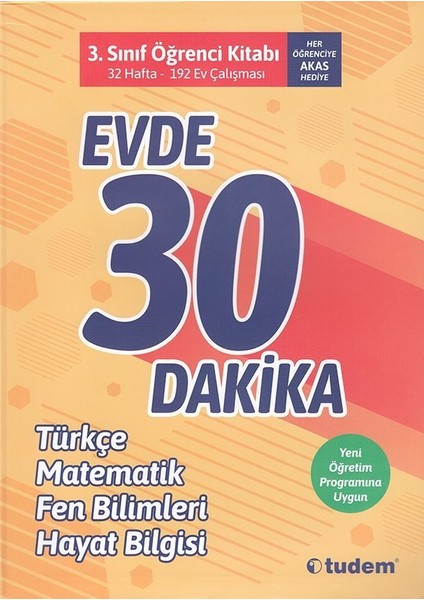 3. Sınıf Evde 30 Dakika Türkçe Matematik Fen Bilimleri Hayat Bilgisi Soru Ev Çalışması Yeni 2019 Müfredat