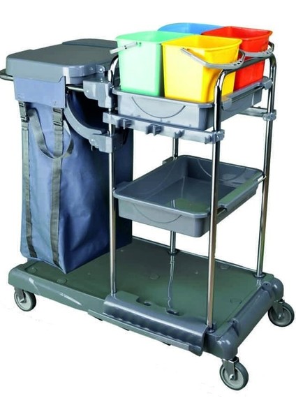 7731 Kat Temizlik Arabası Kat Arabası Krom Jumbo Ka605Jk