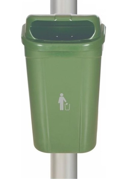 7265 Direk Tip Çöp Kovası 60 Litre Plastik Yeşil