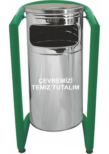 1711 Bahçe Çöp Kovası U Tipi Paslanmaz