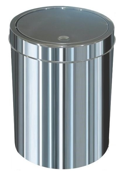 1323 Dokunmatik Çöp Kovası Paslanmaz 23 Litre İtme Kapak 27*40 Cm