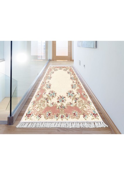 İpek Dijital Saçaklı Yıkanabilir Kaymaz Taban Halı 1820 Desen 1 80 x 300 Cm