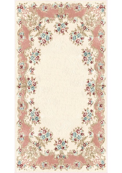 İpek Dijital Saçaklı Yıkanabilir Kaymaz Taban Halı 1820 Desen 1 80 x 300 Cm