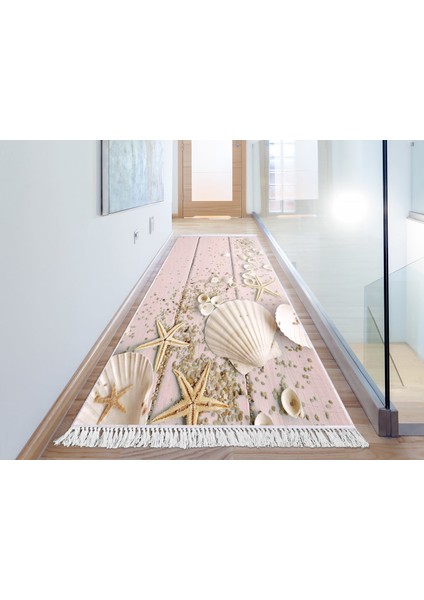 İpek Dijital Saçaklı Yıkanabilir Kaymaz Taban Halı 1880 Desen 2 80 x 200 Cm