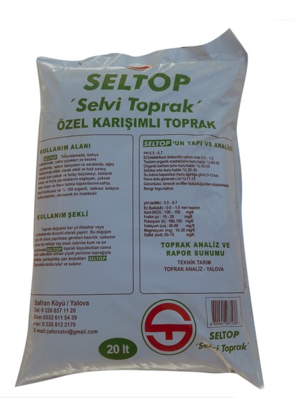 Seltop Özel Karışımlı Toprak 20 Litre
