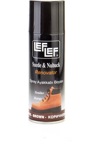 Nuri Leflef Süet Nubuk Boyası Sprey 200 ml Kahve
