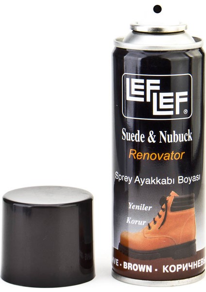 Nuri Leflef Süet Nubuk Boyası Sprey 200 ml Kahve