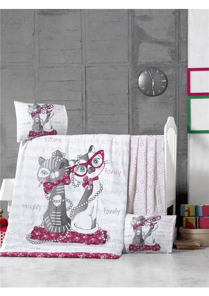 Bebek Uyku Seti %100 Pamuk (Yorgan Ve +2 Yastıklı)