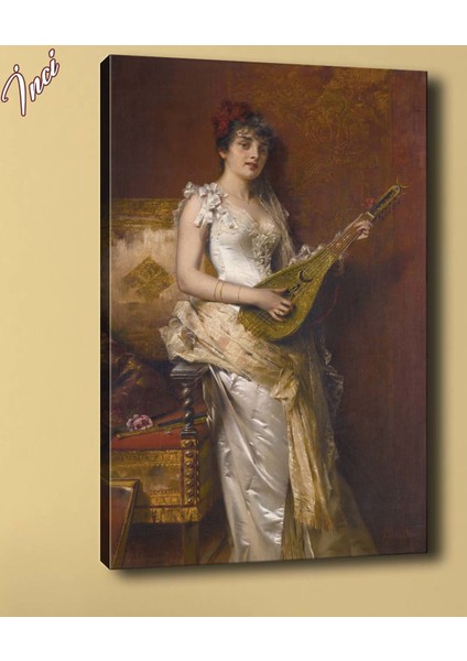 Yb7 Portre Yağlı Boya Görünümlü Kanvas Tablo 70 x 100 cm