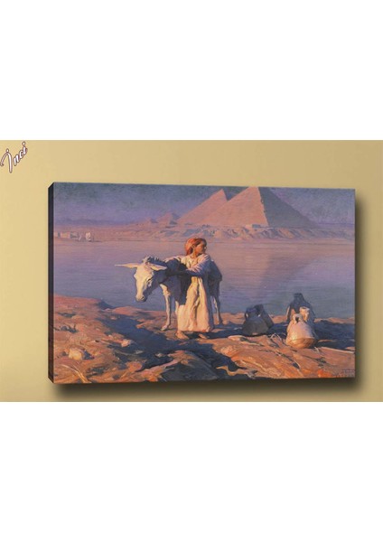 Yb50 Nil Nehri Yağlı Boya Görünümlü Kanvas Tablo 70 x 100 cm