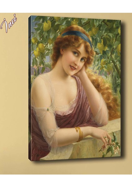 Yb74 Portre Yağlı Boya Görünümlü Kanvas Tablo 70 x 100 cm