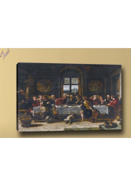 Yb83 Temsili Son Yemek Yağlı B.Kanvas Tablo Kanvas Tablo 70 x 100 cm