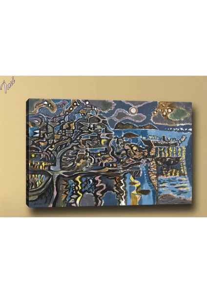 Yb107 Şehir Yağlı Boya Görünümlü Kanvas Tablo 70 x 100 cm
