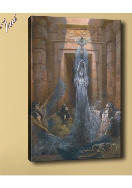 Yb108 Melekler Yağlı Boya Görünümlü Kanvas Tablo 70 x 100 cm