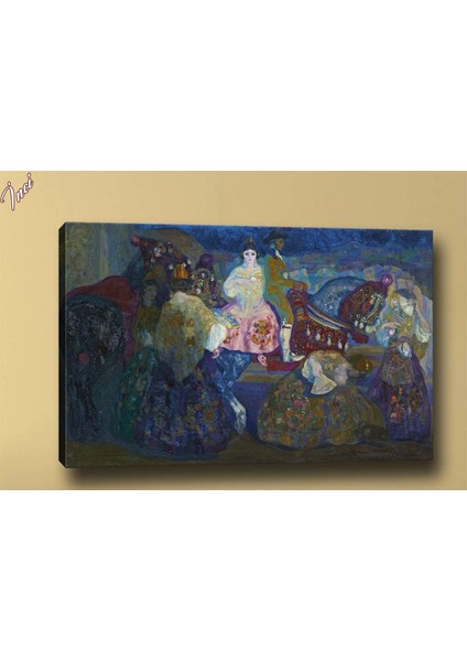 Yb165 Kadınlar Yağlı Boya Görünümlü Kanvas Tablo 70 x 100 cm