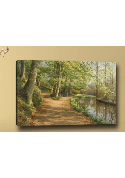 Yb195 Orman Yağlı Boya Görünümlü Kanvas Tablo 70 x 100 cm