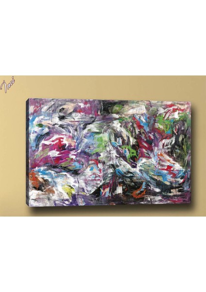 Yb328 Soyut Yağlı Boya Görünümlü Kanvas Tablo 70 x 100 cm