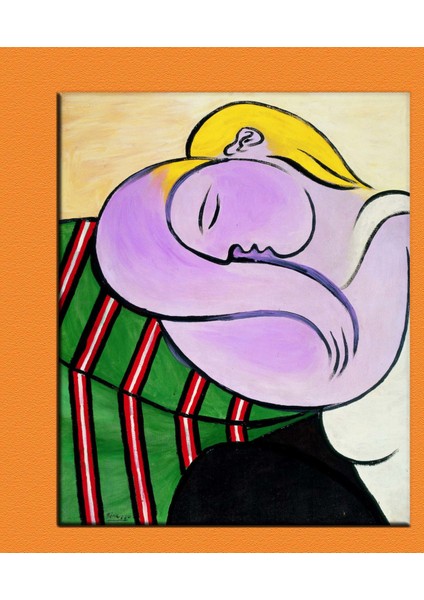 Picasso Donna Dai Capelli Gialli Kanvas Tablo 70 x 100 cm