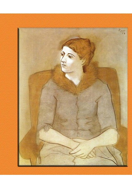 Picasso Portrait Of Olga Kanvas Tablo 70 x 100 cm