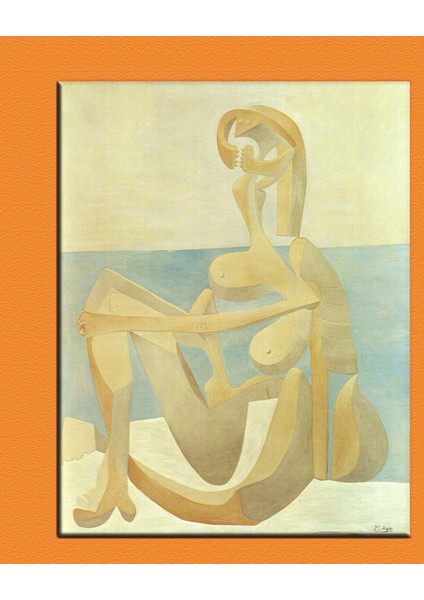 Picasso Seated Bather Kanvas Tablo 70 x 100 cm