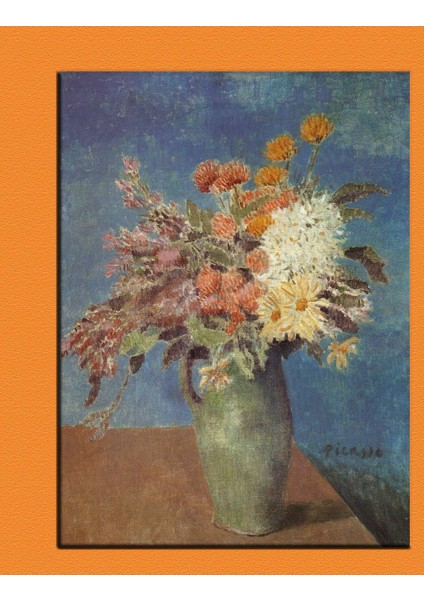 Picasso Vase Of Flowers Kanvas Tablo 70 x 100 cm