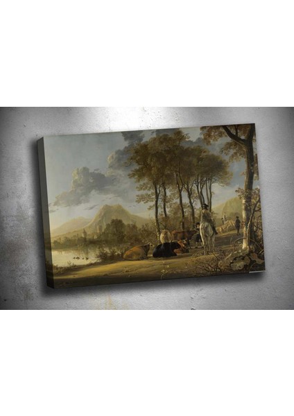 Op3 Aelbert Cuyp Yağlı Boya Görünümlü Kanvas Tablo 70 x 100 cm