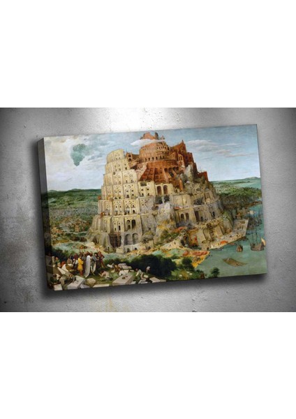 Op11 Babil Kulesi Yağlı Boya Görünümlü Kanvas Tablo 70 x 100 cm