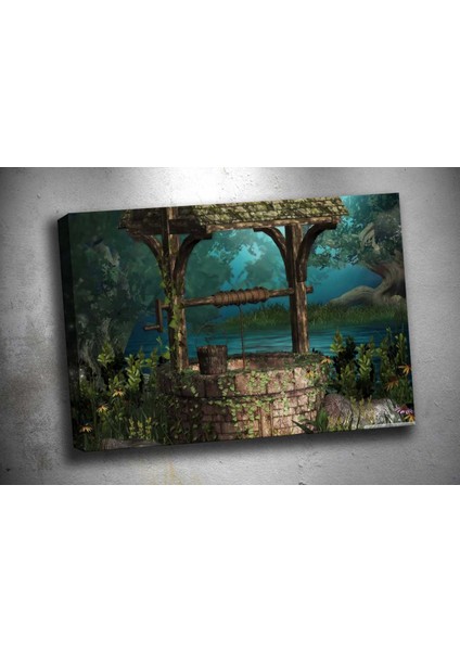 Op95 Kuyu Yağlı Boya Görünümlü Kanvas Tablo 70 x 100 cm