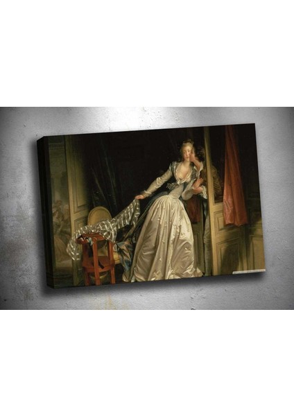Op118 Öpücük Yağlı Boya Görünümlü Kanvas Tablo 70 x 100 cm
