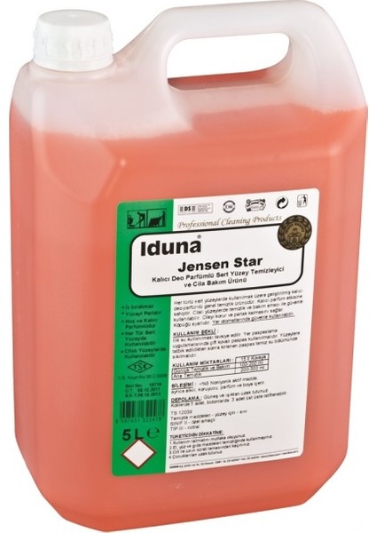 Jensen Star Kalıcı Deo Parfümlü Sert Yüzey Temizleyici 5 Kg