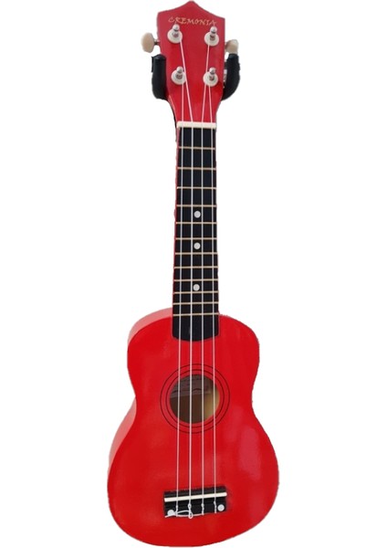Ukulele 21 İnç Kırmızı Soprano