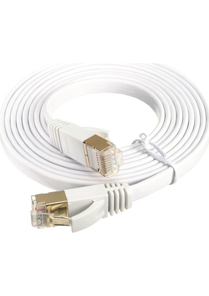 4256 Cat7 Ethernet RJ45 Modem İnternet Kablosu 1 Metre 10Gbps 600Mhz