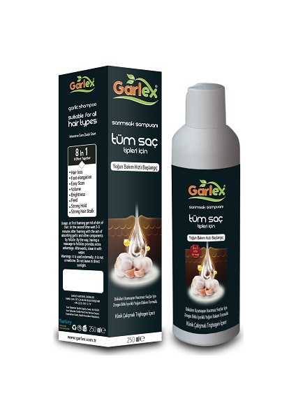 Tüm Saçlar İçin Sarımsak Şampuanı 250 ml