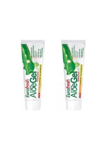 Eurofresh Aloe Veralı Diş Macunu 2Li Set
