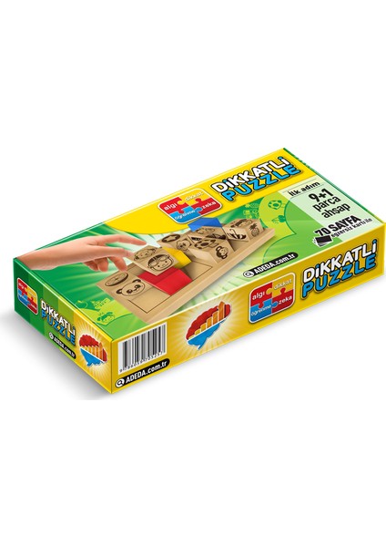 Adeda 3 Boyutlu Dikkatli Puzzle İlk Adım