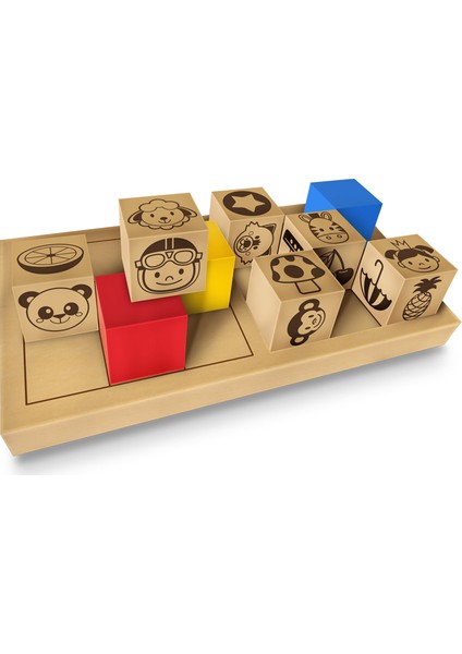 Adeda 3 Boyutlu Dikkatli Puzzle İlk Adım