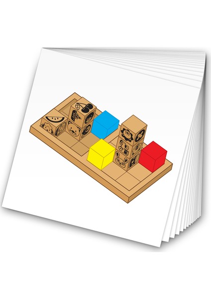 Adeda 3 Boyutlu Dikkatli Puzzle İlk Adım